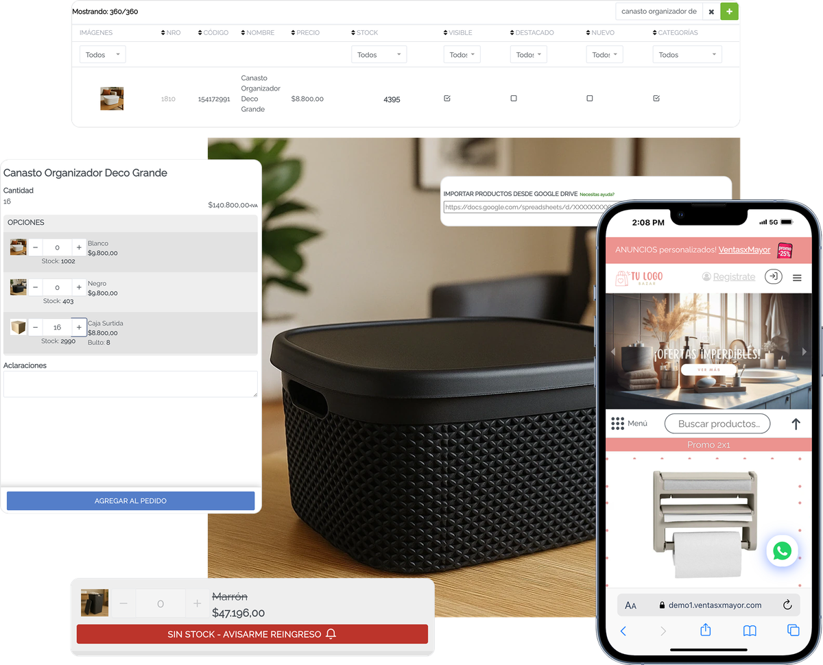 funciones para negocios de bazar y deco ventasxmayor.com.ar