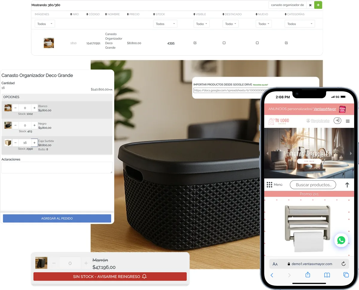 funciones para negocios de bazar y deco ventasxmayor.com.ar