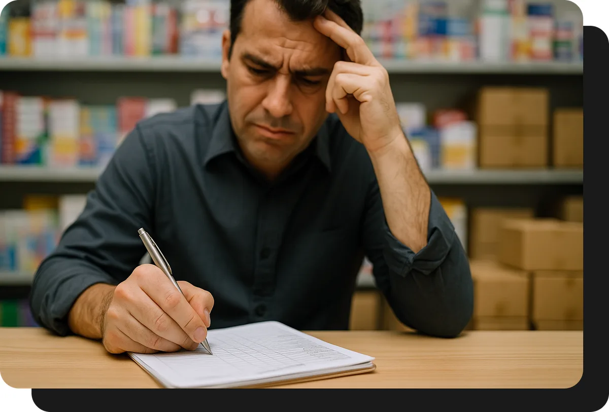 mayorista de libreria tomando pedidos a mano sin ventasxmayor.com.ar